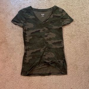 Army Green V-Neck